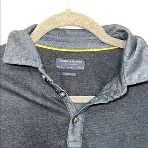 Denim & Flower Men's Gray Button Down Shirt